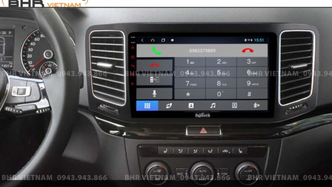 Màn hình DVD Android xe Volkswagen Sharan 2010 - nay | Fujitech 